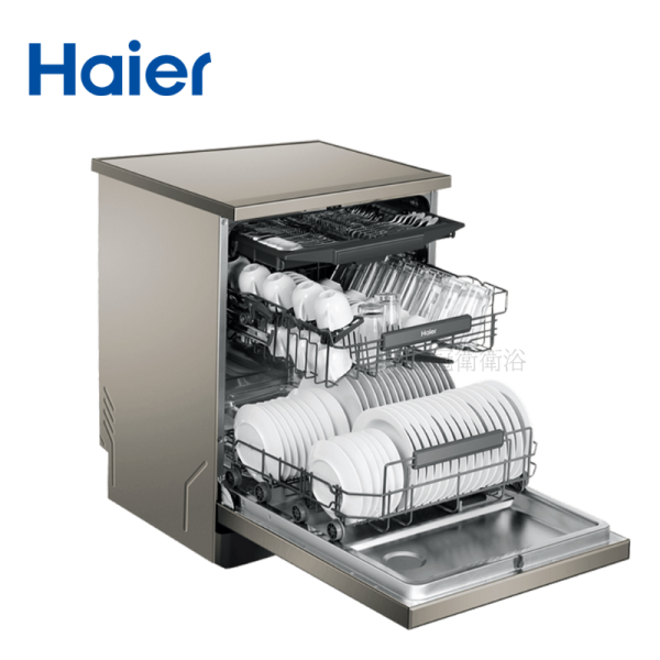 H600 獨嵌兩用洗碗機 16人份 Haier 海爾 16人份 變頻獨嵌兩用洗碗機H600(HDWE16-46SC6SA 不含安裝) AI偵測髒污,調節水溫水量 洗淨自動開門,乾燥更徹底
蒸氣消毒洗淨 : 瓦解油汙深入