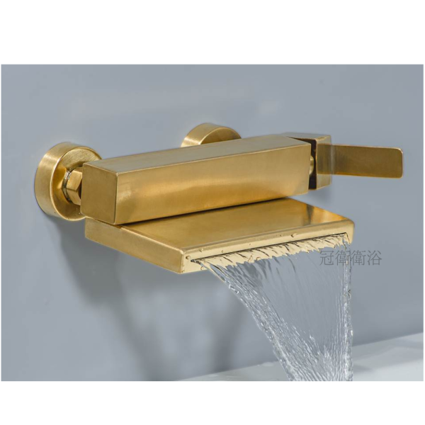 LD-2808A-T 不銹鋼浴缸龍頭 LILAIDEN 浴缸龍頭 LD-2808A T 鈦金色龍頭 鈦金色浴缸龍頭 不銹鋼浴缸龍頭 淋浴龍頭 沐浴龍頭 瀑布龍頭 瀑布型龍頭  浴缸龍頭