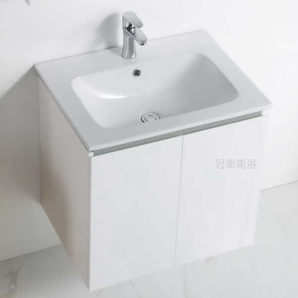 KW-V160臉盆浴櫃 浴櫃組 瓷盆浴櫃組 60CM浴櫃組 100%發泡板 防水防潮 簡約大方浴櫃 白色浴櫃 60公分浴櫃