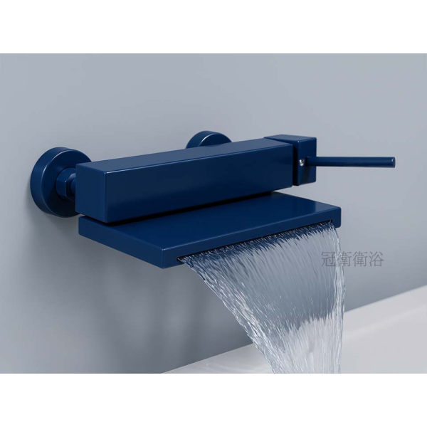 LD-2808A-BLUE 浴缸龍頭 LILAIDEN 浴缸龍頭 LD-2808A BLUE 藍色龍頭 藍色浴缸龍頭 不銹鋼浴缸龍頭 淋浴龍頭 沐浴龍頭 瀑布龍頭 瀑布型龍頭  浴缸龍頭