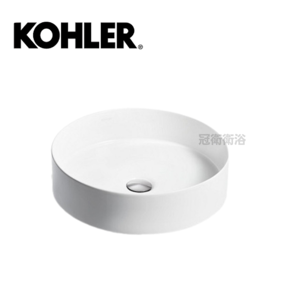 K-90012T-0 檯面盆 KOHLER  K-90012T-0 檯面盆 獨立盆 面盆 Mica 圓形獨立盆(白色)
