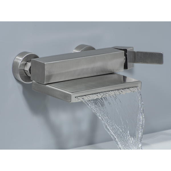 LD-2808A-ST不銹鋼浴缸龍頭 LILAIDEN 浴缸龍頭 LD-2808A ST 不銹鋼浴缸龍頭 淋浴龍頭 沐浴龍頭 瀑布龍頭 瀑布型龍頭 毛絲面浴缸龍頭 浴缸龍頭