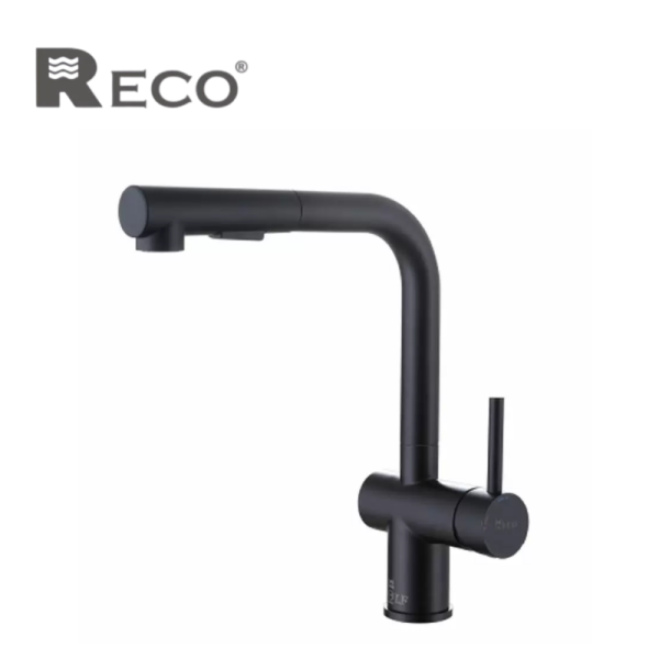 RECO 廚房伸縮龍頭 103507-BK RECO 廚房伸縮龍頭 103507-BK (霧黑) 不銹鋼廚房龍頭 伸縮龍頭 水龍頭 龍頭 吧檯龍頭 檯面龍頭
