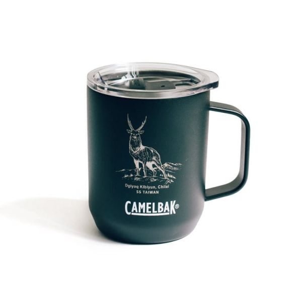 SS 獨家｜Camelbak 露營保溫保冰杯 350ml《 奇萊神獸 》 迷霧黑 camelbak,mag, hod print,Taiwan,mountain,camping,coffee,mug