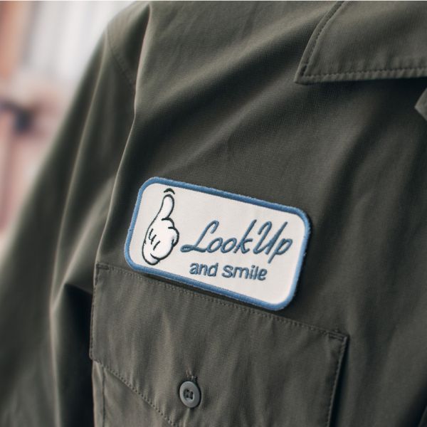 Look Up 笑一個 台灣,臂章,復古,美式,漫畫,無人機,飛行員,patch