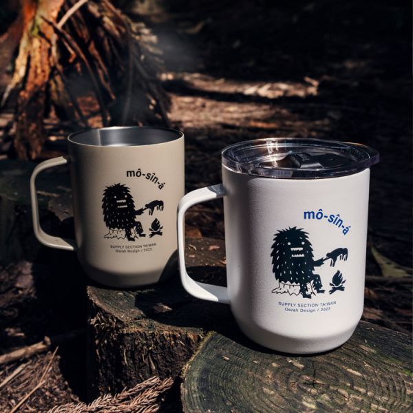 SS 獨家｜Camelbak 露營保溫保冰杯 350ml《 寂寞魔神仔 》 經典白 camelbak,mag, hod print,Taiwan,mountain,camping,coffee,mug,mosina