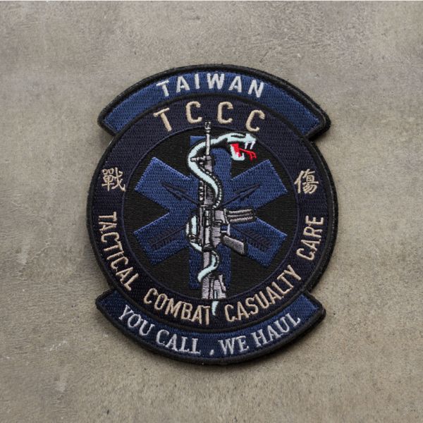 TCCC 戰傷救護訓練章 戰傷,臂章,patch,醫療,訂製