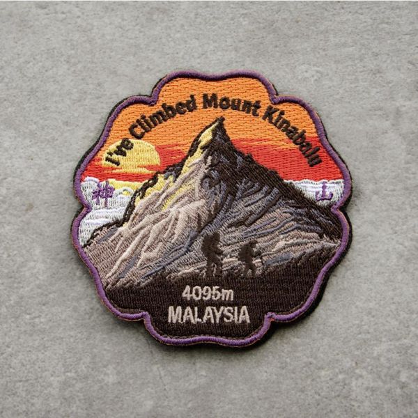 神山紀念章 馬來西亞,神山,Kinabalu,臂章,patch,mount,Low's Peak,Malaysia,東亞