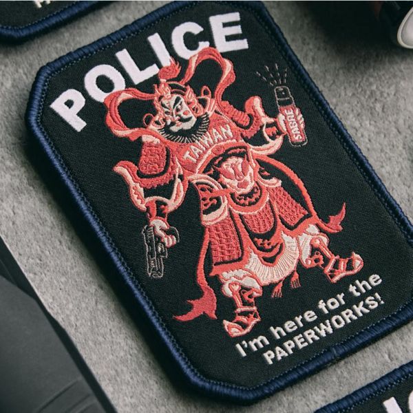 POLICE-Taiwan 國際交流紀念章 台灣,臂章,police,patch,CLS