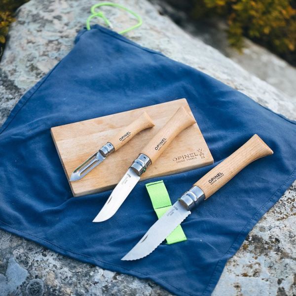 Nomad 遊牧人戶外廚具五件組 opinel,Virobloc,folding knife,camping,cook,outdoor