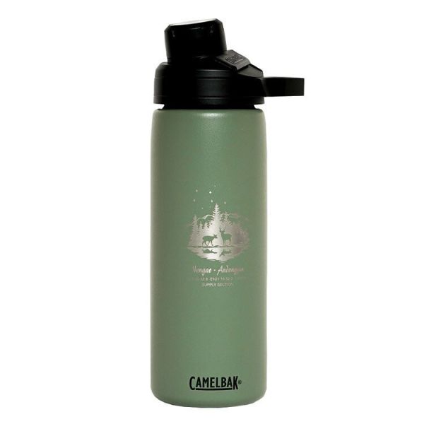 SS 聯名款｜CamelBak 戶外保溫保冰瓶 600ml《 能高安東軍水鹿巧遇 》 森林綠（附獨家贈品） camelbak,mag, hod print,Taiwan,mountain,camping,coffee