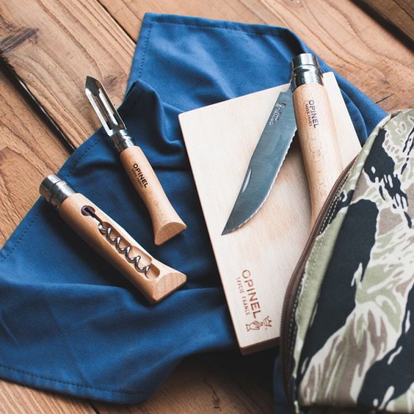 Nomad 遊牧人戶外廚具五件組 opinel,Virobloc,folding knife,camping,cook,outdoor