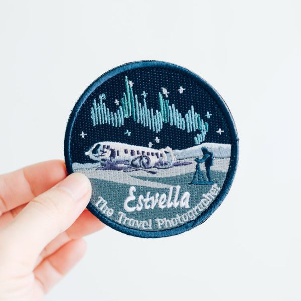 《Estrella 冰島極光》臂章 Sólheimasandur,patch,estrella