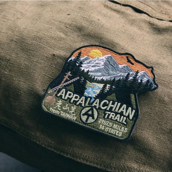 AT 阿帕拉契山徑 - 老山宅聯名款紀念章 臂章,patch,mount,老山宅,健行,徒步,PCT,AT,阿帕拉契