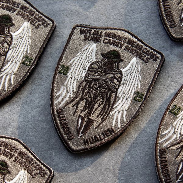 鏟子超人 - 復興支援章 台灣,臂章,鏟子超人,花蓮,光復