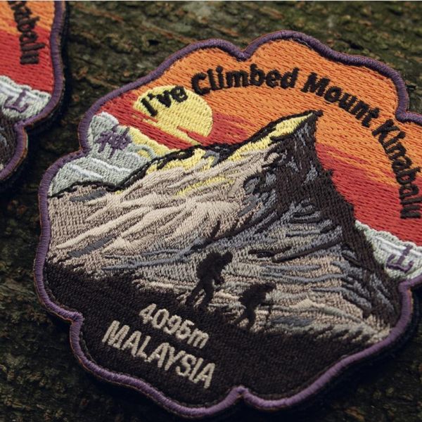 神山紀念章 馬來西亞,神山,Kinabalu,臂章,patch,mount,Low's Peak,Malaysia,東亞