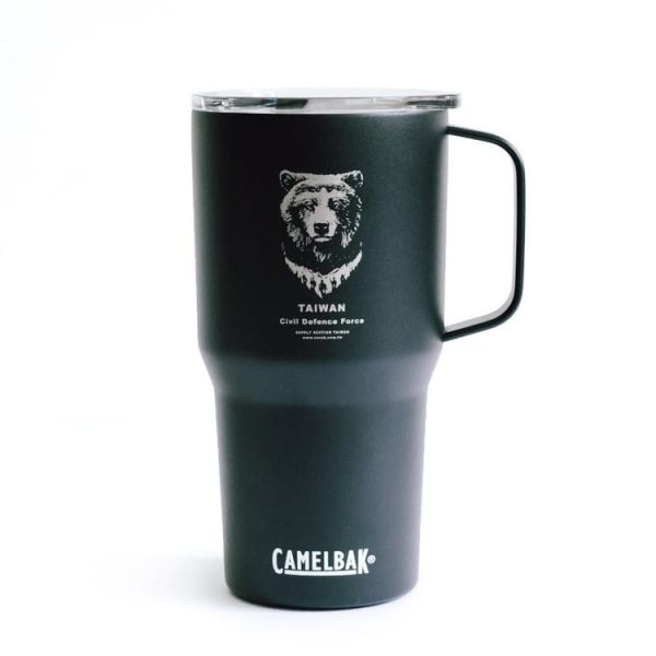 限定套裝｜CamelBak 高峰保溫杯 710ml《 未雨計畫 - TCDF 士氣章套裝 》 迷霧黑 camelbak,mag, hod print,Taiwan,mountain,camping,coffee,mug,TCDF