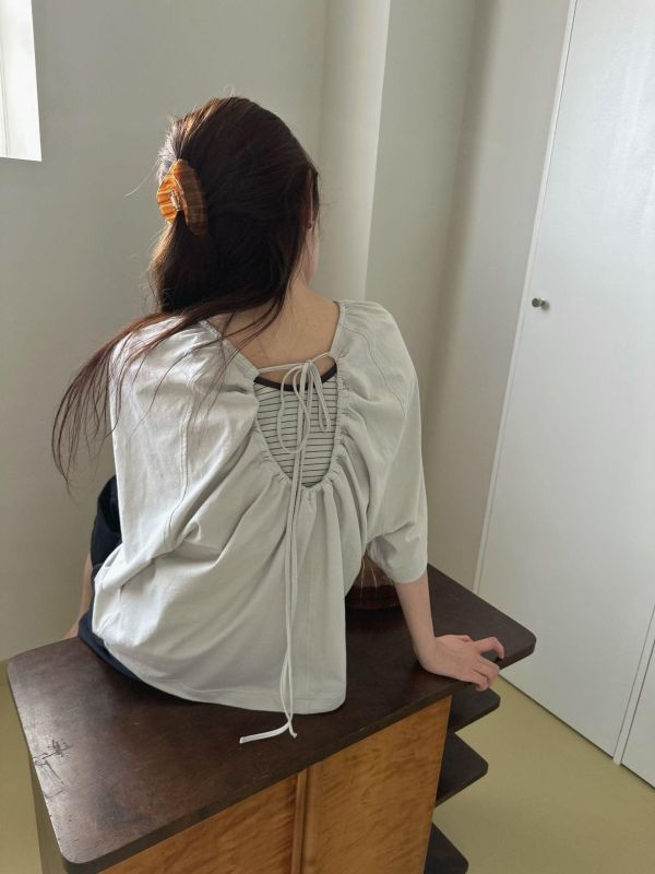 必敗！美背舒適棉傘襬上衣 