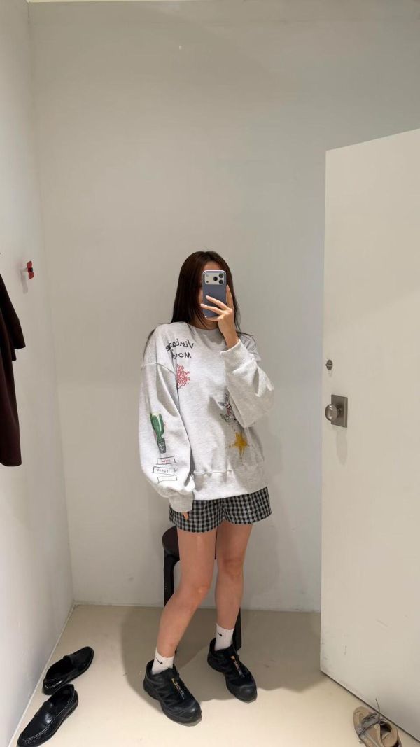 童趣塗鴉華夫格棉tee 