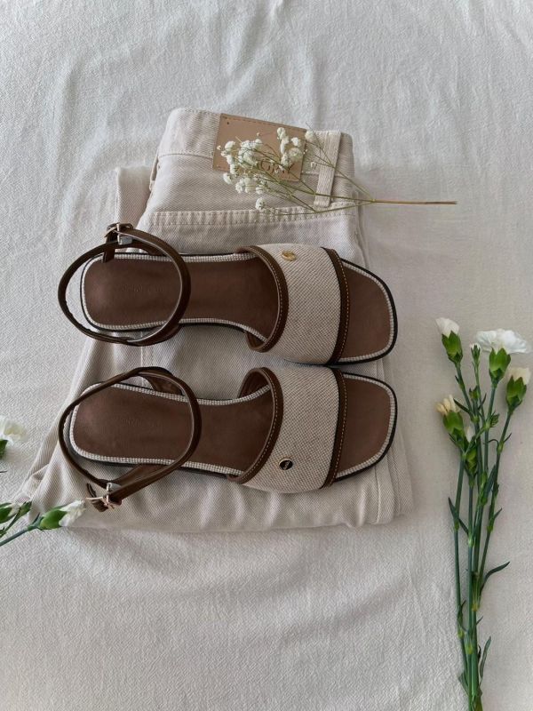 清涼編織繫帶涼鞋(大人款) 