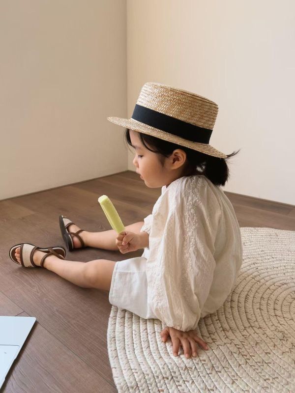 清涼編織繫帶涼鞋(小童款) 