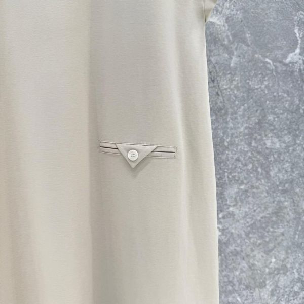 後口袋造型棉洋裝 