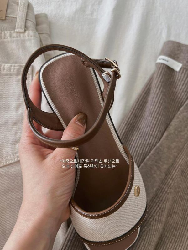 清涼編織繫帶涼鞋(大人款) 