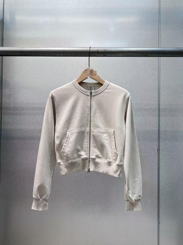 雙拉鏈短版棉外套 