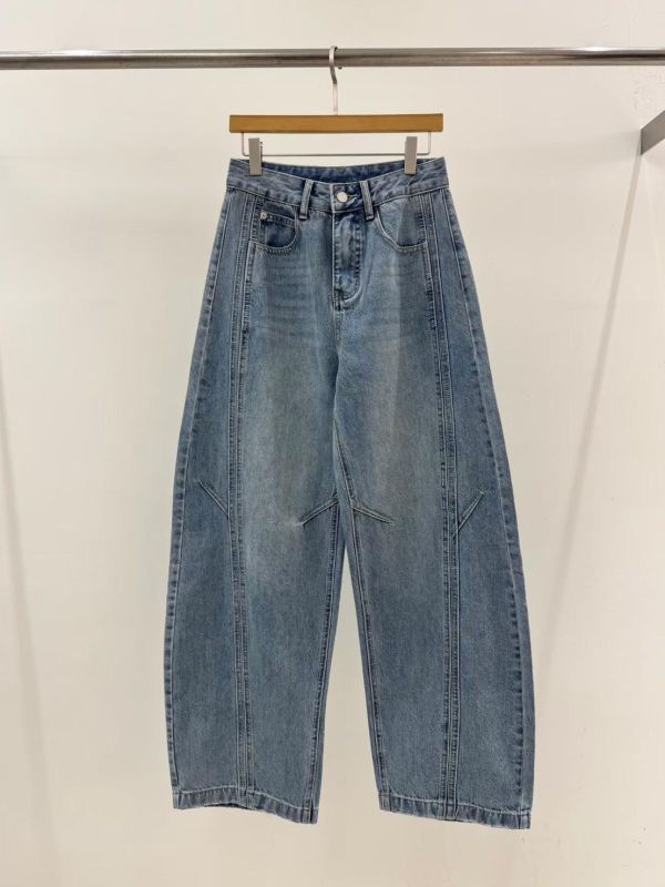 立體感哈倫牛仔褲 