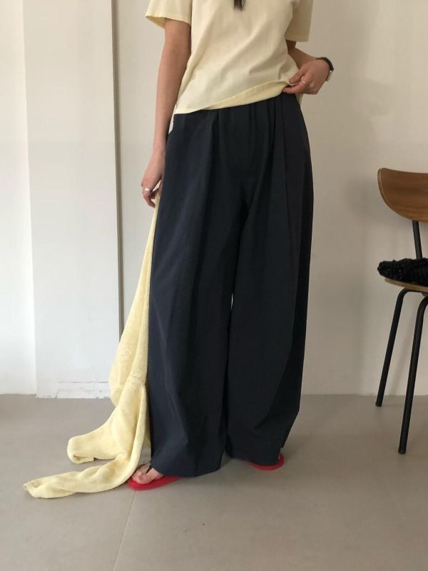 無印風挺棉質哈倫褲 