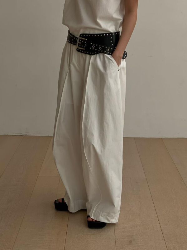 無印風挺棉質哈倫褲 