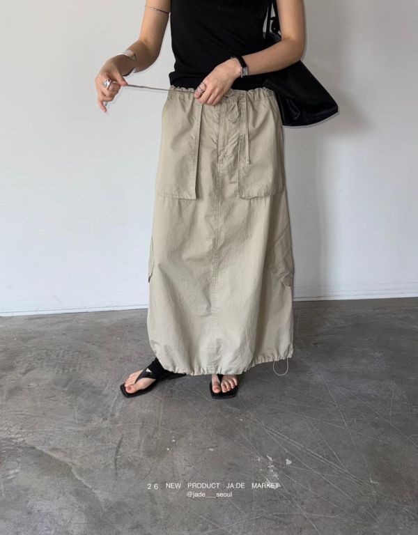 假兩件設計工裝裙 