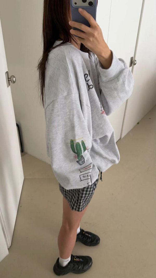 童趣塗鴉華夫格棉tee 