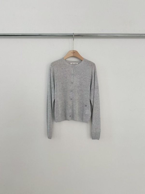 無縫線細緻針織薄外套 