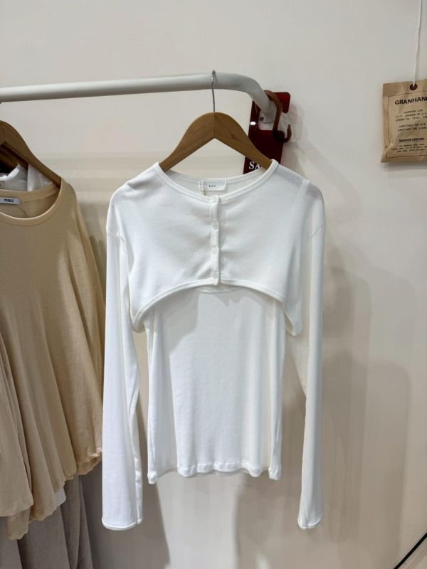 兩件式外套背心棉質套裝 