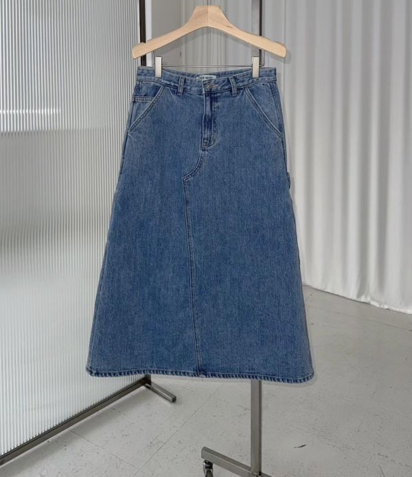 工裝感八分牛仔裙 