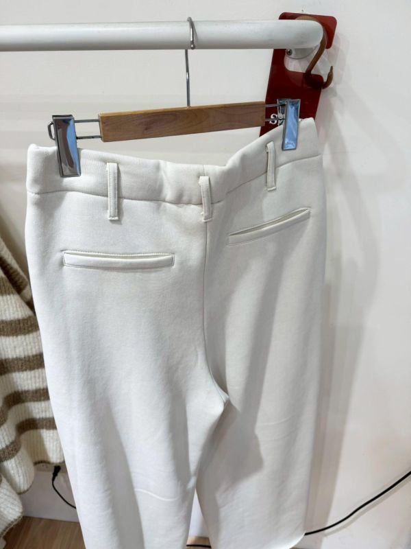 不修邊厚棉休閒褲 