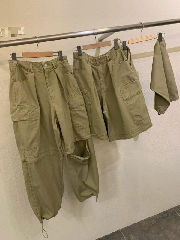 挺棉長短兩穿工裝褲 