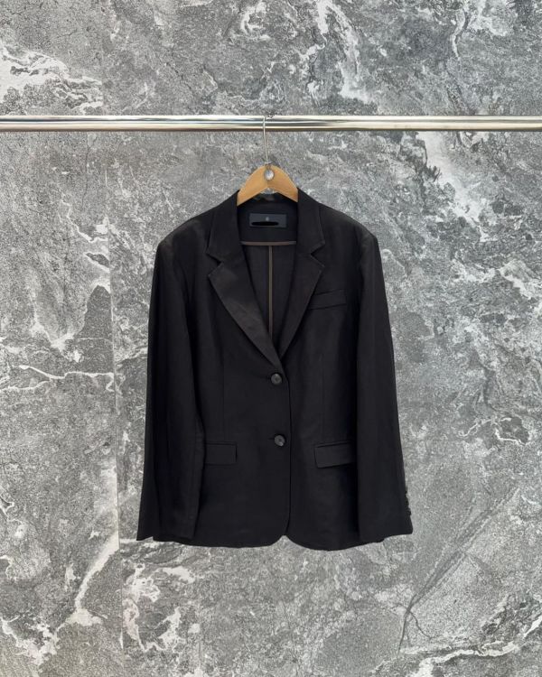 絲質混亞麻西外 