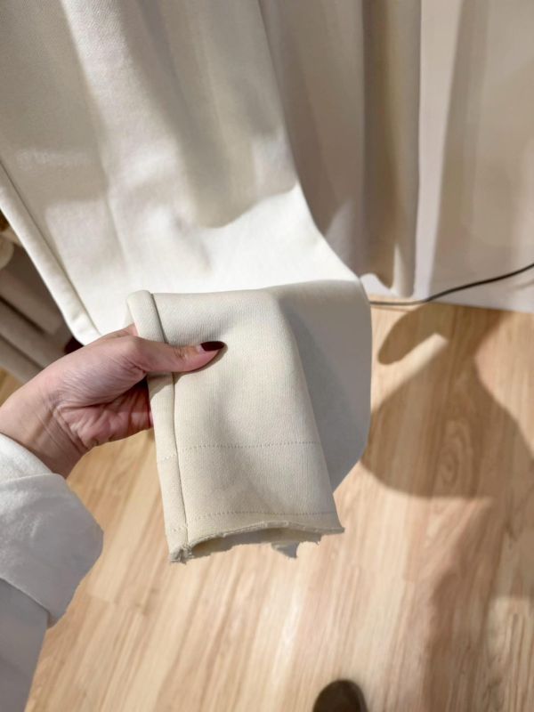 不修邊厚棉休閒褲 