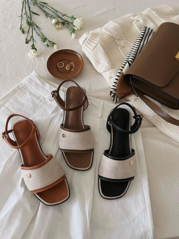 清涼編織繫帶涼鞋(大人款) 