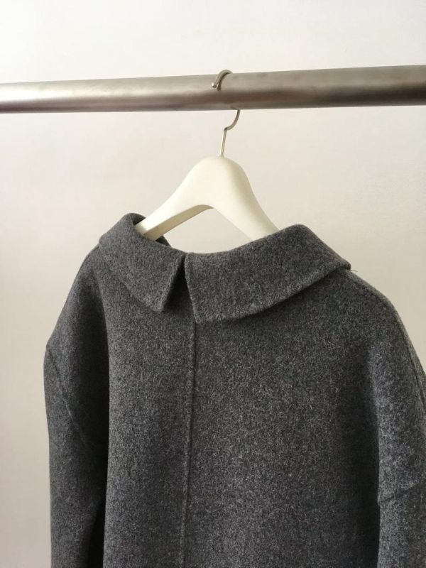 品牌設計前後領90%手工羊毛大衣 