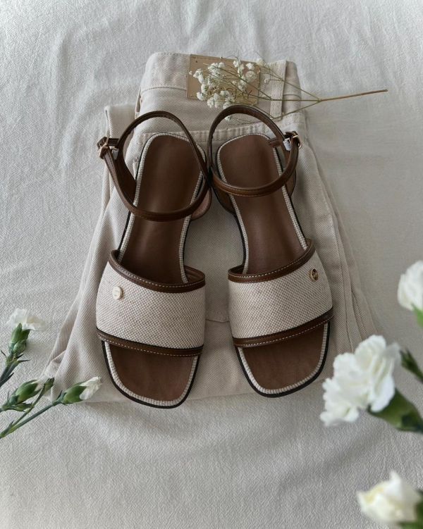 清涼編織繫帶涼鞋(大人款) 