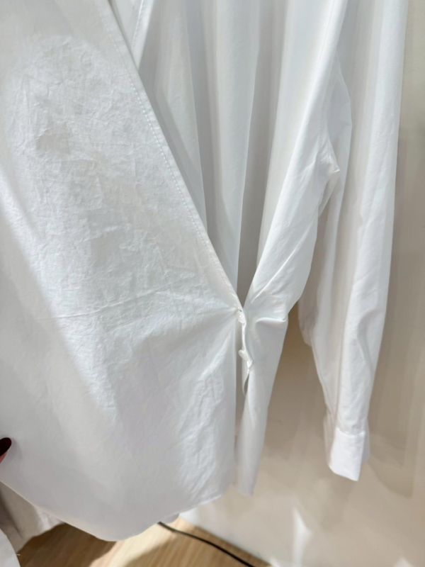 絕美開襟側釦設計襯衫 