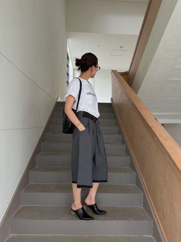 歐膩時髦感七分西褲 