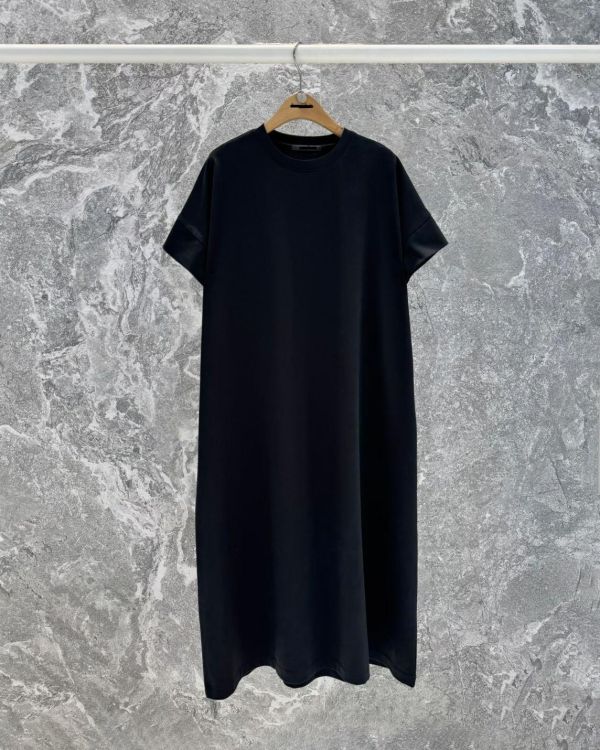 後口袋造型棉洋裝 