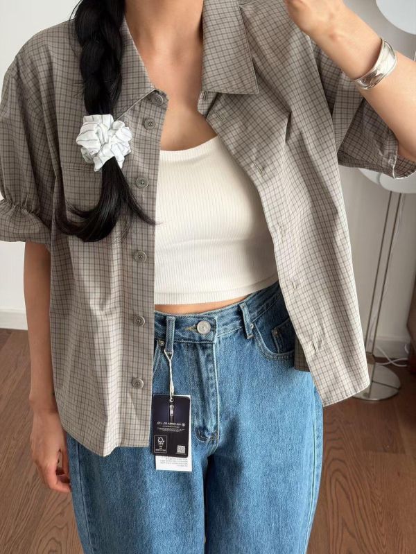 牛仔九分老爺褲 