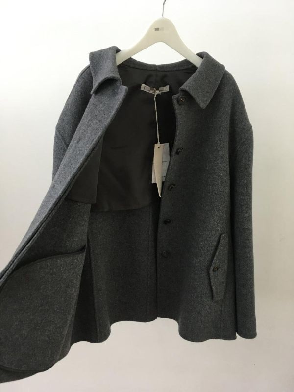 品牌設計前後領90%手工羊毛大衣 