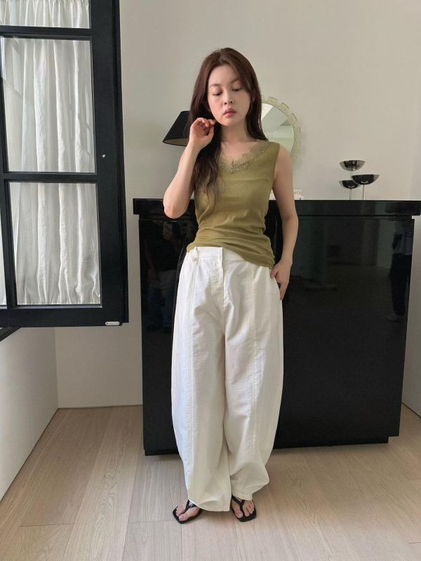 高級布料不易皺休閒褲 