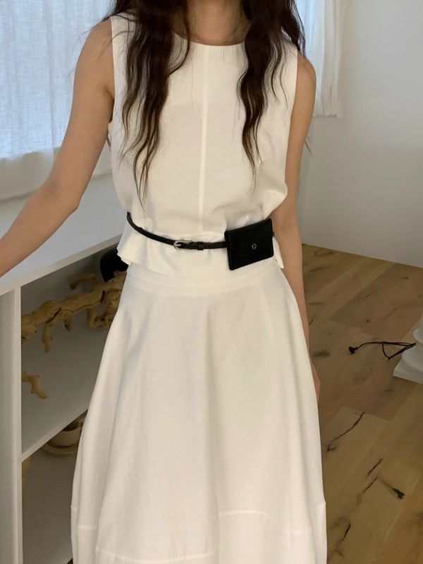 澎澎氣球裙背心套裝 
